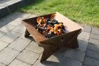 LAVABOX Original Fire-Pit assembled and in use outdoors